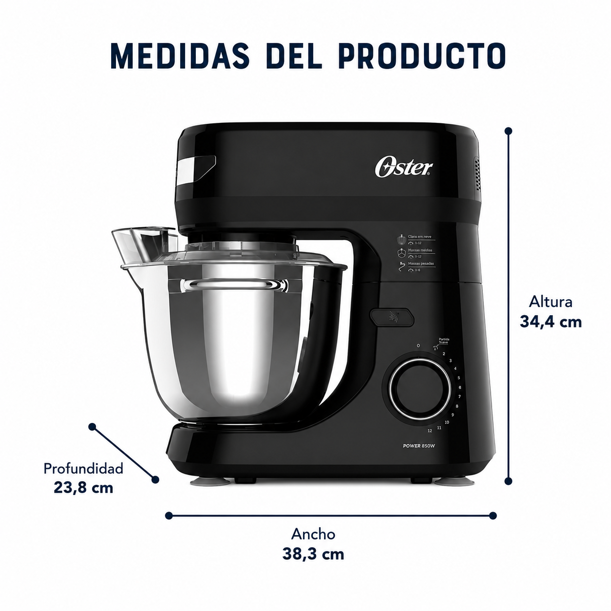 Batidora de Pedestal Oster Planetaria 850W  - PROMOCIÓN