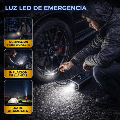 Compresor de aire eléctrico digital portátil