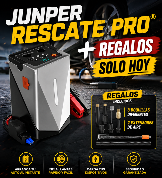 JUNPER RESCATE PRO®  - ARRANCADOR MULTIFUNCIONAL